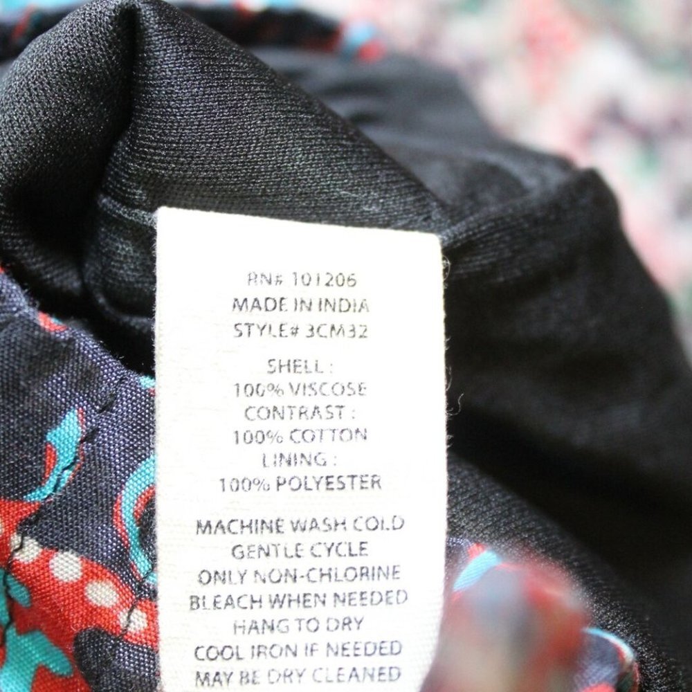 Soft Surroundings Quilted Lotus Topper Kimono Cardigan Small PS Cottagecore Boho - Picture 12 of 16